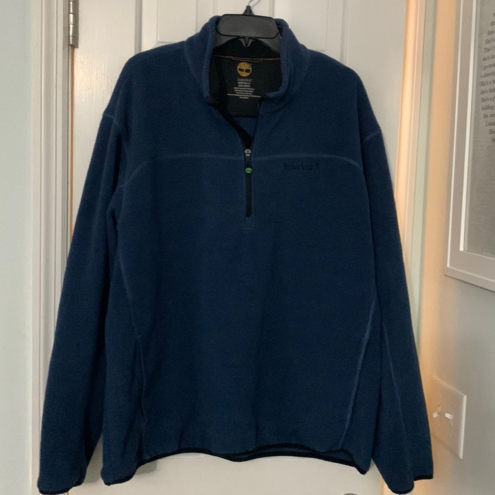 Mens Timberland 3/4 fleece zip up